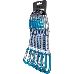 C.A.M.P. Set 6 Orbit Express KS 12 cm - Rinvii per Arrampicata Sportiva con Moschettoni Dritti e Curvi