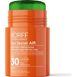Korff Sun Secret Air Stick SPF30 - Stick Solare Viso Anti-età 25ml con DNA Safe Complex