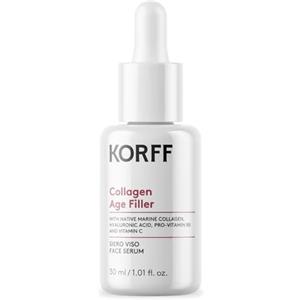Korff Collagen Age Filler Siero Viso Antietà 30 ml - Riduce le Rughe, Idrata e Rassoda la Pelle con Collagene Marino e Acido Ialuronico