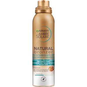 Garnier Spray Autoabbronzante Natural Bronzer, Per un'Abbronzatura Uniforme e Naturale, A Rapido Assorbimento, Azione Nutriente, Con Olio di Albicocca e Vitamina E, Ambre Solaire, 150 ml
