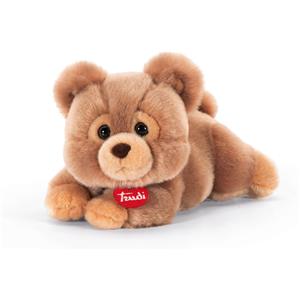 Trudi Orsetto Teo Marrone S - Peluche Morbido 19x16x23cm, Regalo Perfetto per Ogni Occasione
