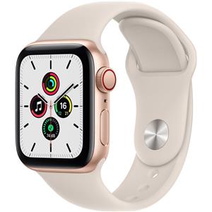 Apple Watch SE Alluminio 40 mm (2020) | WiFi + Cellular | oro | Cinturino Sport Galassia S/M