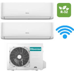 Hisense Climatizzatore Condizionatore Nuova Serie HI COMFORT 9+9 CF dual split esterna 2AMW35U4RGC Gas R32, WiFi integrato, 9000+9000 Classe A++ Inverter Pompa di calore NEW!!!!