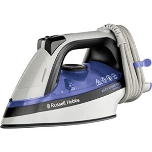 Russell Hobbs Ferro da Stiro a Vapore - Avvolgicavo salvaspazio - 2400 W, Colpo Vapore Extra 180 g, Serbatoio dell'acqua da 320 ml, Piastra in Ceramica, Funzione Autopulente, Wrap&Clip 26730-56