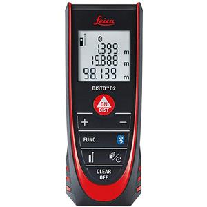 Leica DISTO D2 - Misuratore Laser Multifunzionale con Bluetooth per Distanze, Superfici e Volumi
