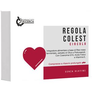 L.R.B. Regolacolest Circolo - Integratore Alimentare in Compresse a Rilascio Prolungato con Riso Rosso Fermentato e Coenzima Q10