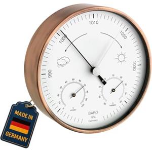 TFA Dostmann Stazione Meteo analogica, 20.2027.51 per Uso Interno ed Esterno, Resistente alle intemperie, barometro, termometro, igrometro, per previsioni del Tempo