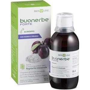BIOS LINE Buonerbe Forte Sciroppo 180 ml - Integratore per la Regolarità Intestinale con Senna e Frangula