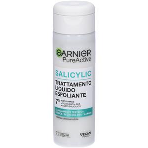 Garnier Pure Active Trattamento Liquido Esfoliante 120 ml - Con Niacinamide, Squalano e Acido Salicilico per una pelle più liscia e purificata
