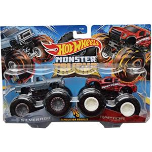 Hot Wheels Monster Trucks Silverado VS F 150 Raptor