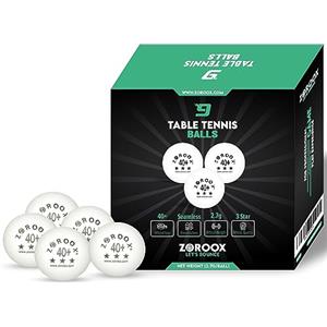 ZOROOX Palline da tennis da tavolo ad alte prestazioni a 3 stelle | 9, 18, 36 o 72 | Arancione o Bianco | Oltre 40 palline da ping pong ABS di qualità competizione