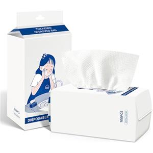 Carehabi Asciugamani Monouso Cotone, 200 Salviette Struccanti, Asciugamani usa e getta, per Pelli Sensibili, Salviette per Bambini, Cura Della Pelle, Struccanti