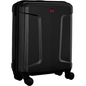 WENGER Trolley da Cabina Legacy DC Carry-On con 4 ruote, 39 (44) l, Struttura Rigida, Uomo Donna, Viaggi di Lavoro Vacanze, Nero, 610865