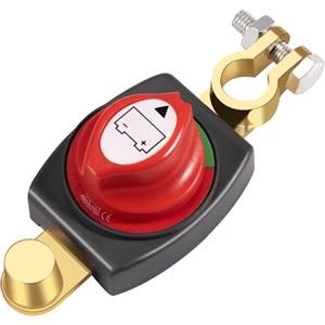 Carehabi Stacca Batteria 12V 24V Stacca Batteria per Auto Staccabatteria 275A Interruttore di Alimentazione Principale Sezionatore Batteria Master per Camper Yacht Barca Camion Autobus Moto