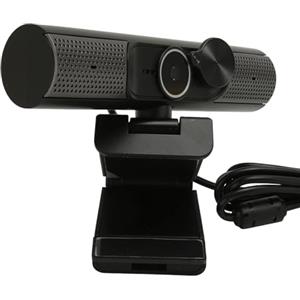 KUIDAMOS Webcam USB 2K con Altoparlante HiFi e Microfono per Laptop Desktop, Fotocamera PC con Messa a Fuoco Automatica per Chat Video, Adatta per Conferenze e Insegnamento Online