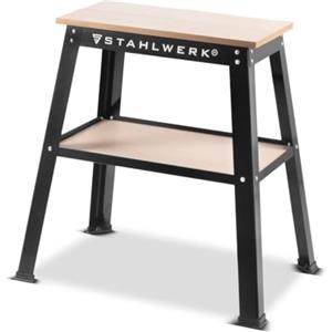 STAHLWERK Universal-Maschinenständer UM-10 ST con capacità di carico 225 kg 82 x 58 x 82 cm tavolo per macchine regolabile | Supporto per macchina | Banco da lavoro | Tavolo da lavoro | Tavolo da