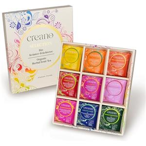 Creano Set Regalo Tè alla Frutta Biologico - 45 Bustine in 9 Varietà da Sogno, 90 g - NUOVO 2024*
