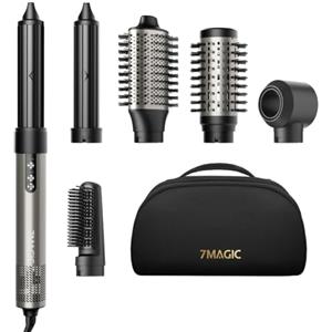 7MAGIC Air Styler 6 In 1, Asciugacapelli Ionico, Spazzola Asciugacapelli