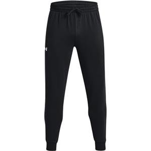 Under Armour UA Rival Fleece Joggers - Pantaloni da jogging in pile neri, morbido cotone, con cintura elastica e tasche