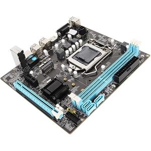 Dpofirs Scheda Madre Desktop, LGA 1155 CPU 2nd Gen Slot Dual Channel DDR3 con Alimentazione Trifase, Uscita VGA HD, ATX per Giochi