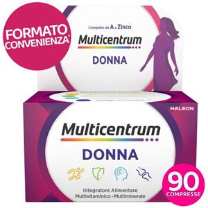 Multicentrum Donna - Integratore Multivitaminico Completo per Donne Fino ai 50 Anni, 90 Compresse