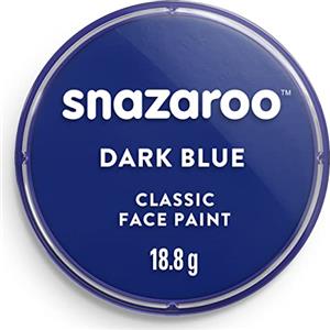 Snazaroo - Pittura Per Viso e Corpo, Trucchi da Viso per Travestimenti, per Bambini e Adulti, 18ML, Colore Blu Scuro