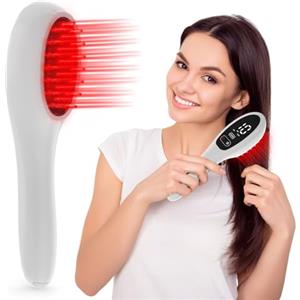 PUPCA Pettine laser per la crescita dei capelli con luce rossa e blu per la perdita dei capelli, cura dei capelli e attivazione dei follicoli, pettine anti-caduta dei capelli per uomini e donne