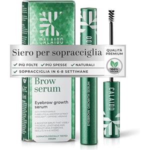 Calaido Siero Sopracciglia - Siero Sopracciglia Ricrescita Rapida per Sopracciglia Più Piene e Definite - Formula Naturale Senza Ormoni