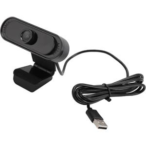LUCKDANO Webcam 1080P da 30 FPS con Microfono, Lente in Vetro Full HD, Microfono con Cancellazione del Rumore, Webcam USB Plug and Play per PC Portatile, TV, Skype, Zoom, OS X