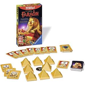 Ravensburger Faraon Travel Edition - Gioco da Tavolo Tascabile per 2-4 Giocatori, Età 6