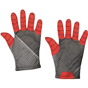 Rubie's - 202638_NS, Guanti Spiderman 3, No way home, Avengers, Marvel, accessorio, Taglia unica, Rosso/Nero