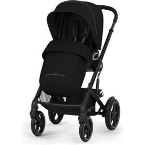 CYBEX Gold TALOS S LUX Passeggino, Dalla Nascita Fino a 22 kg (circa 4 anni), Con Sospensioni Fuoristrada, Maniglione Regolabile e Posizione Reclinabile Ergonomica, Moon Black