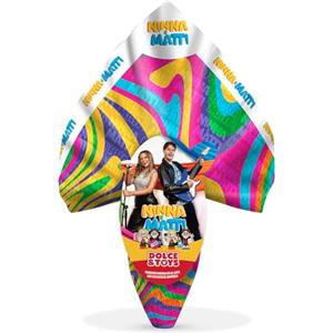 CandyFrizz Selection Uovo di Pasqua al Cioccolato al Latte con Sorpresa 150g / 220g / 250g - Personaggi per Bambini e Ragazzi - Idea Regalo Pasqua (Ninna e Matti - 250g)