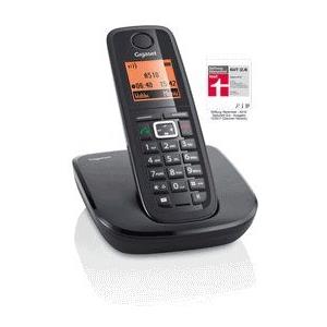 Gigaset A510-Telefono Cordless DECT, Colore: Nero, LCD, AAA, Parete, Digital)