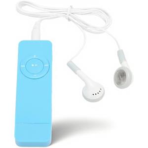 Topiky Lettore MP3 con Altoparlante Radio FM Auricolare, Riproduzione Senza Perdita di Musica Fino a 64 GB, Mini Lettore Musicale MP3 Portatile per Studenti Che Corrono in Viaggio (Blu)
