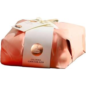 Caffè Stile Colomba Cioccolato, Dolce Artigianale Pasquale con Gocce di Cioccolato e Glassa alle Mandorle, 1000g