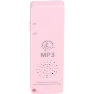 Kavolet Lettore MP3 Portatile Piccolo Batteria a Lunga Durata Supporto qualità Senza Perdita Scheda di Memoria da 64 GB Mini MP3 per Studenti (Rosa)