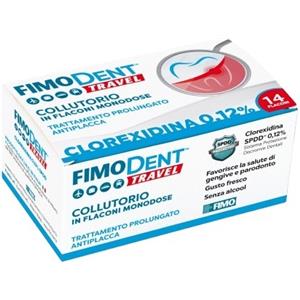 Fimodent travel collutorio clorexidina spdd 0,12% 14 flaconcini monodose 10 ml - FIMO - 973999168