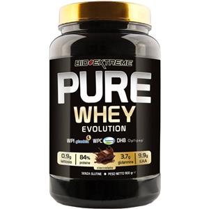 BIO EXTREME PURE WHEY EVOLUTION 900 g - Sieroproteine Isolate e Concentrate al Cioccolato con Glutamina e Aminoacidi Essenziali