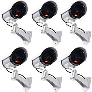 tempo di saldi 6 Telecamere di Sorveglianza Finte da Esterno Luce LED Lampeggiante Infrarossi