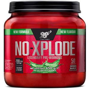 BSN Nutrition N.O.-Xplode - Integratore Pre-Allenamento in Polvere con Caffeina, Aminoacidi, Vitamina C e Zinco, Gusto Green Burst, 650 g