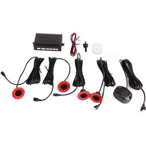 Qiilu 16,5MM Kit Sensori di Parcheggio per Auto Acustico di Avviso di Sonde Sensore di Assistenza Alla Retromarcia Kit Allarme Retromarcia con Cicalino Audio Ausiliario