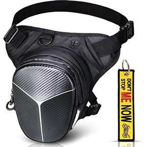 Motocarene Borsello Gambale Sportivo Impermeabile Borsa da Gamba Uomo Donna Espandibile Pro Max Cosciale Porta cellulare Nylon Regolabile Multi tasche Zip Moto Running Corsa Ciclismo Escursione Campeggio Outdoor