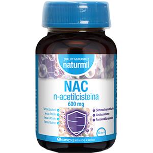 Dietmed Naturmil N-acetilcisteina 600mg - Integratore Alimentare con Colina e Vitamina C per Funzionalità Epatica e Sistema Immunitario