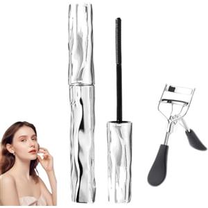 Generico Mascara, Mascara in tubetto d'acciaio piccolo, Mascaras in metallo per extension ciglia impermeabile e anti-sbavature, Mascaras con scovolino in ferro, Ciglia lunghe e incurvate (1 pezzi)