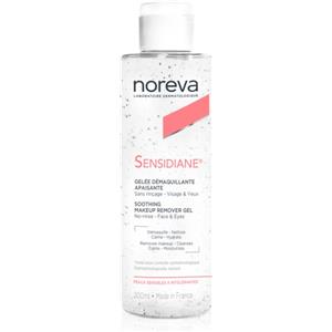 Noreva Sensidiane Gel Struccante Lenitivo 200 ml - Rimuove Trucco Waterproof, Ideale per Pelli Sensibili