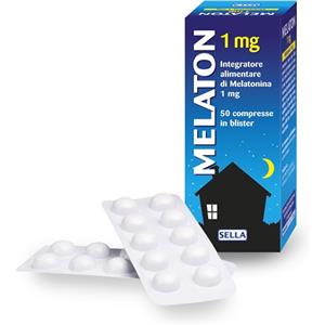 Sella Melaton 1mg - Integratore Alimentare per il Sonno - 50 Compresse