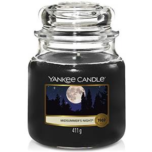 Yankee Candle Candela profumata in giara media | Notte di Mezza Estate | Durata Fino a 75 Ore