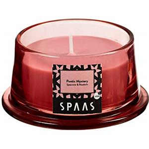 Spaas Candela Profumata in Vetro Basso, ± 15 Ore-Mistero, paraffina, Rosa Blush, Poetic Mystery