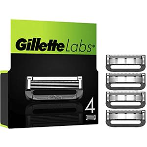 Gillette Labs Lamette di Ricambio da 5 Lame - 4 Ricariche Compatibili con Rasoi Gillette Labs